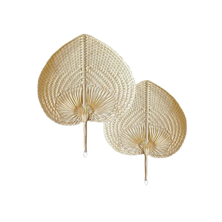 Natural Bamboo Hand Fans Hand Weaving Fan For Summer Cooling Supplies Farmhouse Wall Decor Wedding Party Favors Bamboo Crafts