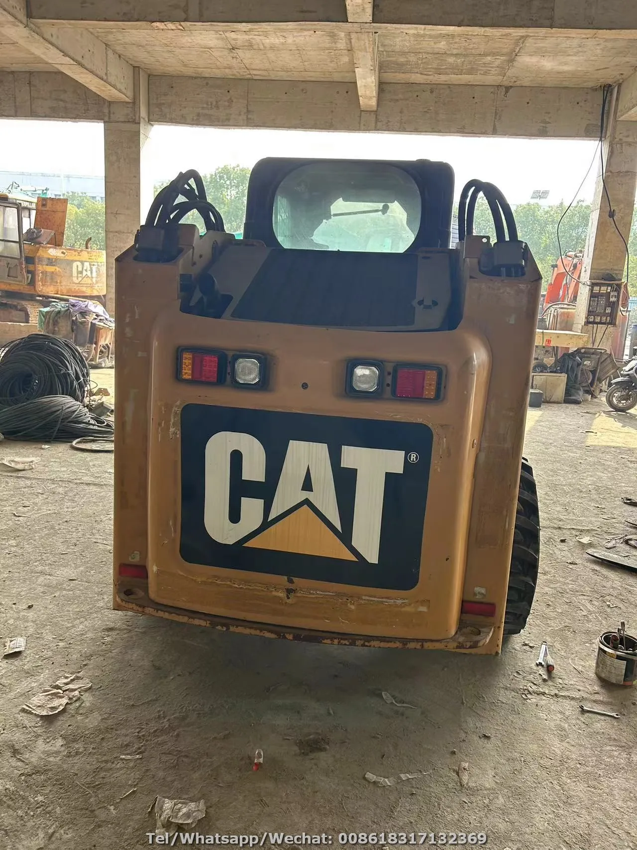 Подержанный Caterpillar 246C 246 3-тонный мини-погрузчик японский бренд 262D 236D небольшой колесный погрузчик