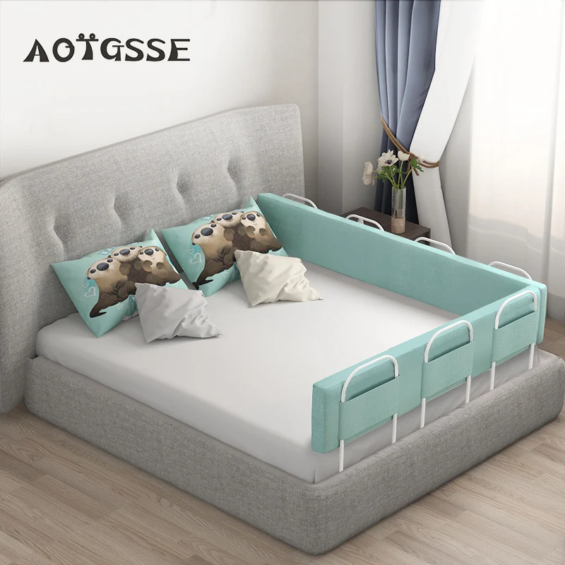 Portable Folding New Kids Cot Fence Crib Bed Barrier Safety Baby Bed Rail Child Guard for Toddlers