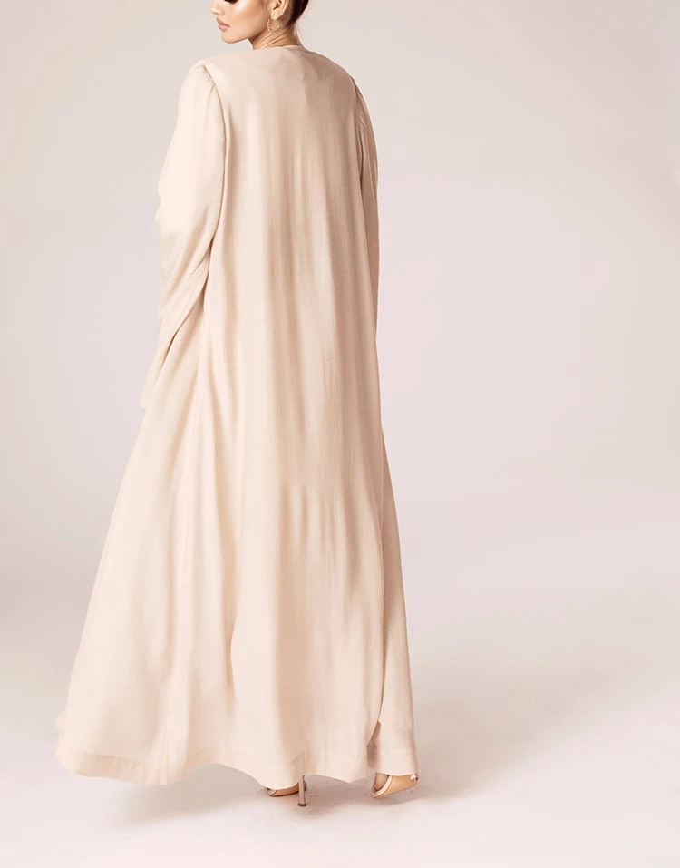 2022 M Muslim Women Dress Beaded Shiny Abaya Beige Woman Abaya Black Islamic Clothing Muslim Middle East Kimono Women