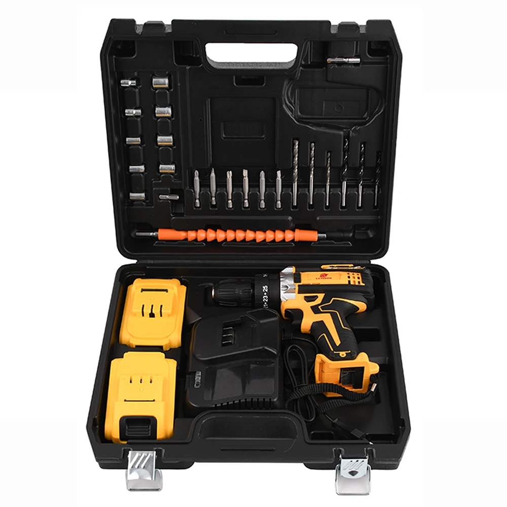 Дрель аккумуляторная литиево-ионная ударная 21