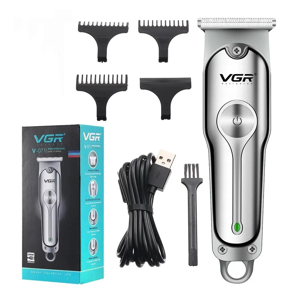 VGR Hair Cutting Machine Electric Hair Clipper Professional Haircut Machine Barber Rechargeable Hair Trimmer for Men V-071