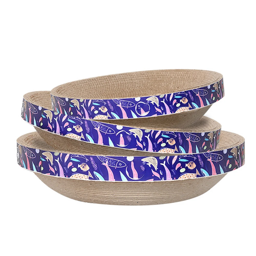 Wholesale Multi Shape Corrugated Paper Cat Scratch Pad Durable Cat Scratching Cardboard Cat Toy Scratcher