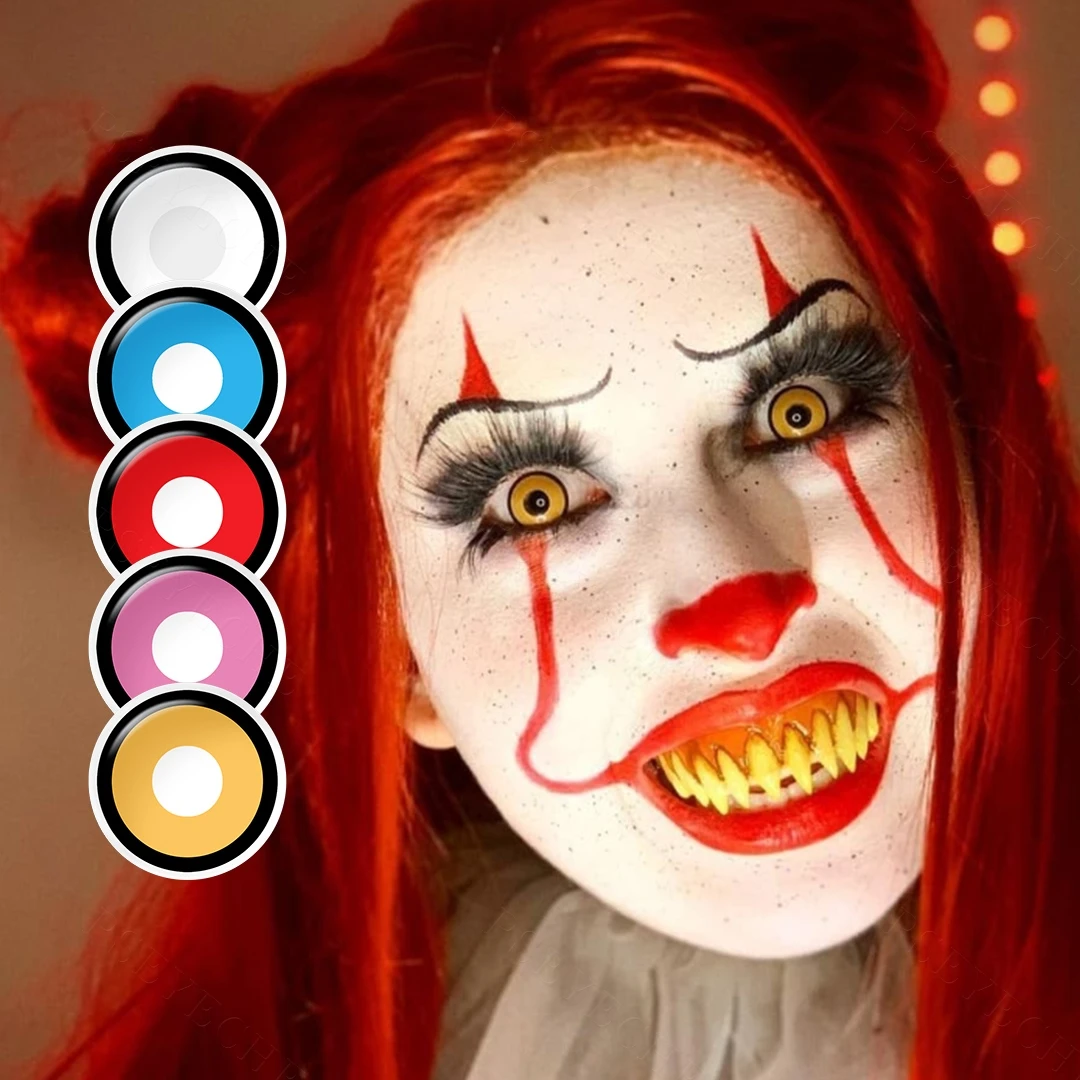 Pesyeche yearly Halloween contact lens cosplay red vampire eye contact lenses anime contact lenses