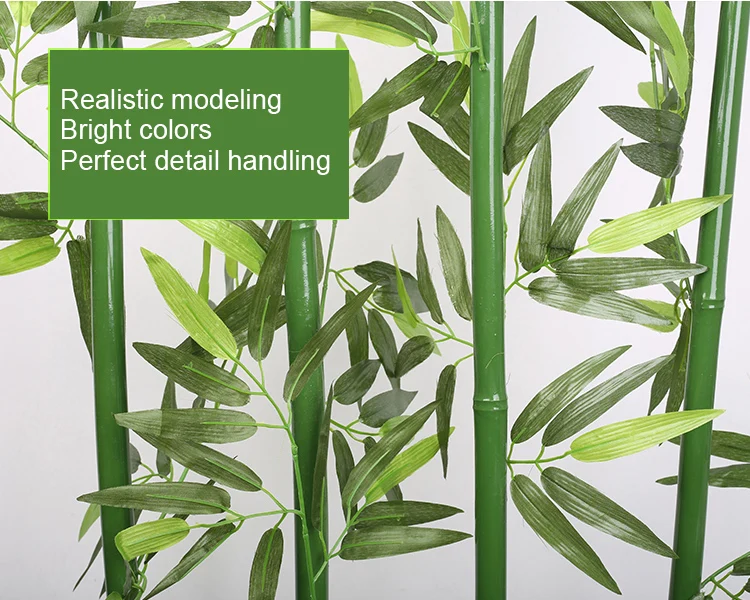 Оптовая продажа, китайское наружное и внутреннее украшение на удачу, искусственное бамбуковое дерево, искусственное бамбуковое дерево на продажу