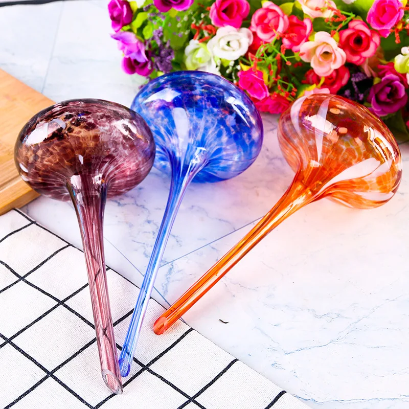 Deepbang garden water drip irrigation system glass colored mushroom dropper outdoor indoor plant  drip irrigation system