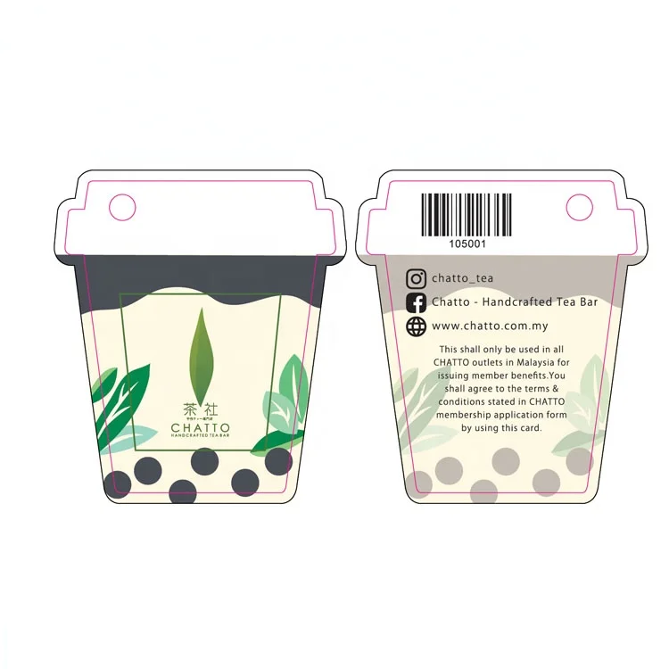 CT-107 Customized PVC Plastic Die cut Card