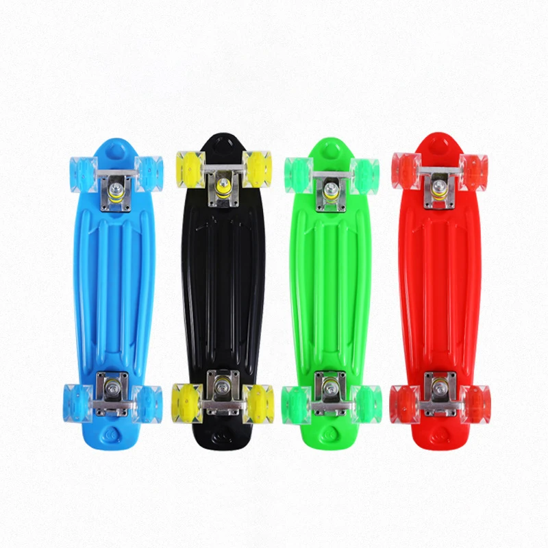 Factory price PP Plastic Skateboard Children Toy Scooter Mini Board  Skateboard