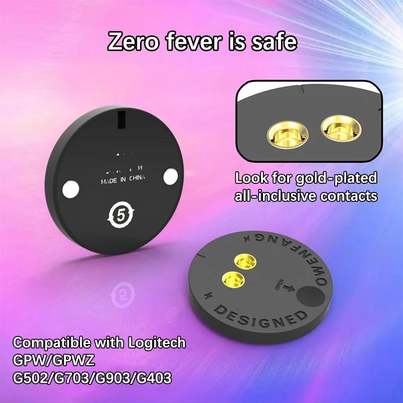 Mouse Charger For Logitech G Pro X /G703/G502/G903/G Pro Wireless Gaming Mouse RGB Charging Stand for Logitech and  Razer Mouse