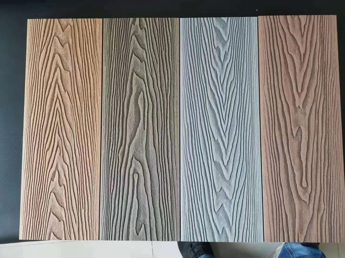 Cheap 3D Wood Grain Wpc Ipe Wood Flooring Price Terrace Outdoor Teak Composite Decking for Swimming Pool Garden Flooring