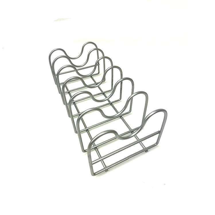 Kitchen Organizer Metal wire Powder Coated  Pot Lid Holder for Easy Storage