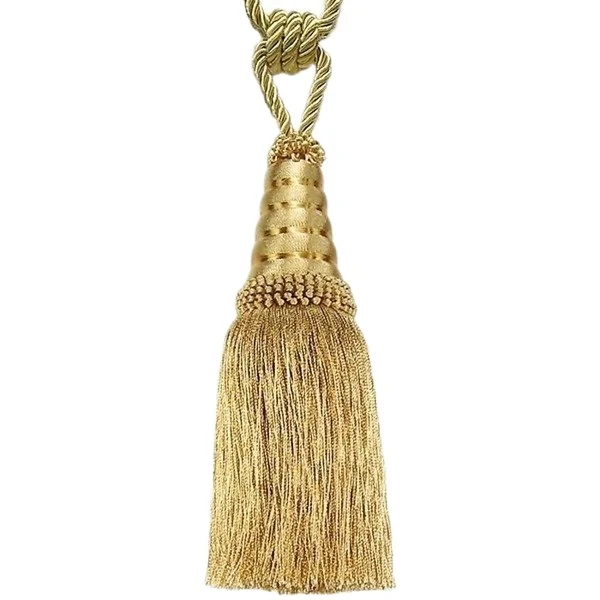 Tassel Tieback Rope Cord Window Curtain Accessories in GOLD, curtain tiebacks magetic hook clips
