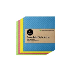 Экологически чистая биоразлагаемая шведская целлюлозная губчатая посуда для одежды впитывающая кухонная Очищающая целлюлозная шведская салфетка для посуды