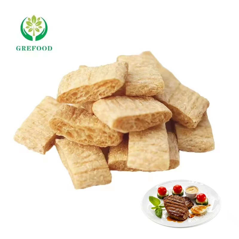 More upscale Artificial Meat Organic Soy Protein TVP luncheon meat chewy Vegan Steak Chinese Textured Vegetable Protein