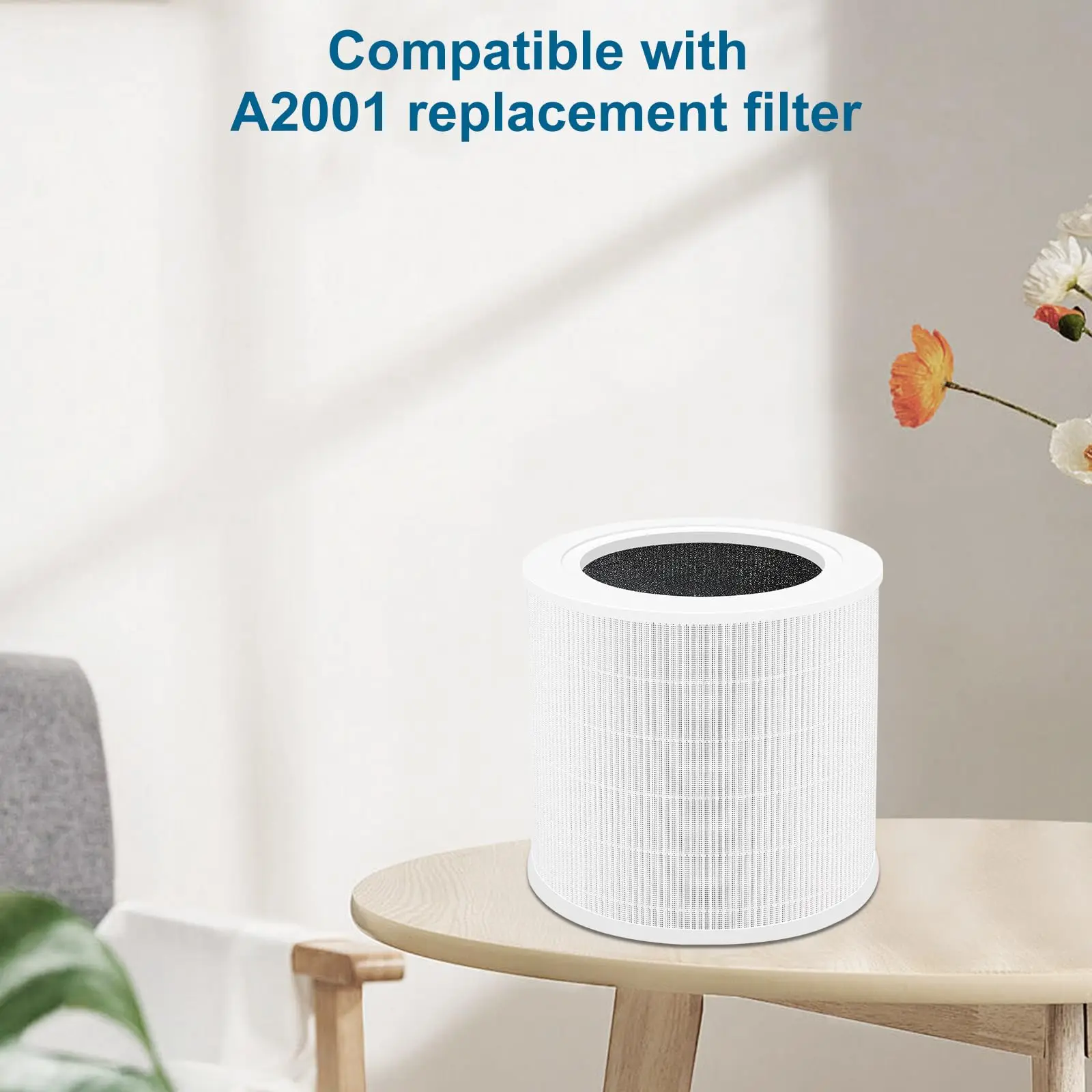 Factory Price A2001 Air Purifier Filter Compatible Part Number AF-2001 H13 Replacement Filter A2001 3 in 1 HEPA Filter