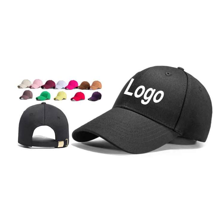 HBA44 Good Quality Soild Color plain blank hat adjustable classic custom 6 panel cotton sports baseball hats cap for men