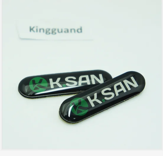 Custom OEM Design Brand Name Dome Stickers Epoxy Resin 3d Logo  Clear Dome Epoxy Sticker