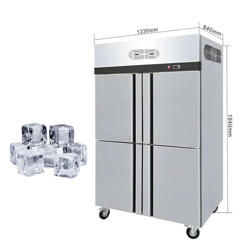 Kitchen Equipment Stainless Steel Frigidaire Top-freezer Refrigerators Food Storage Industrial Freezer Upright