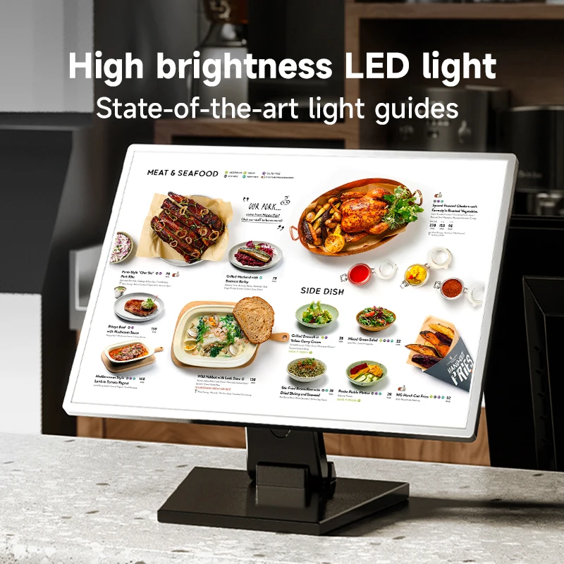 A3 A4 Adjustable LED Light Box Restaurant Menu with Temper Glass Poster Led Advertising Box