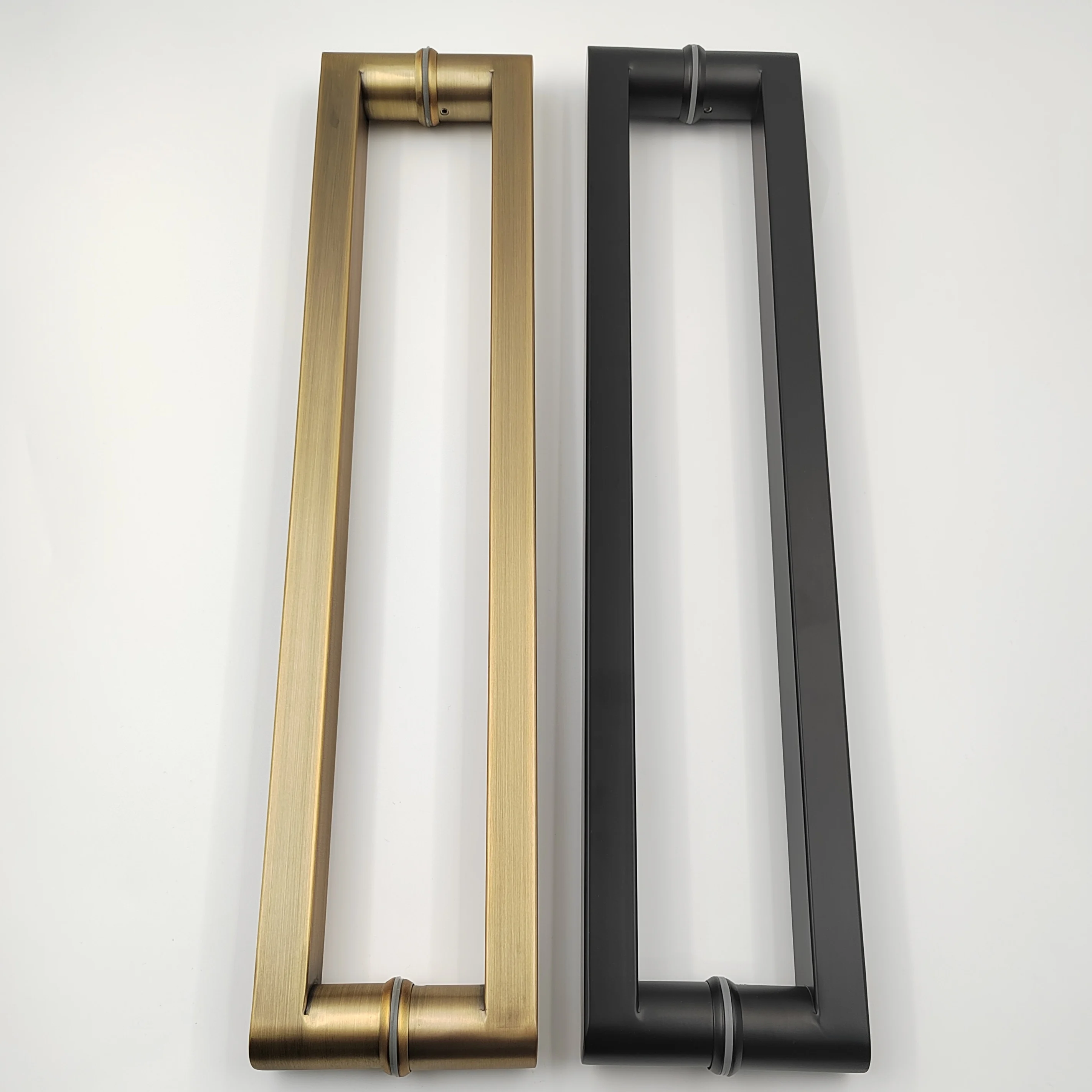 Customized  U shape glass door stainless steel 304 pull handles commercial panic push door handle for glass