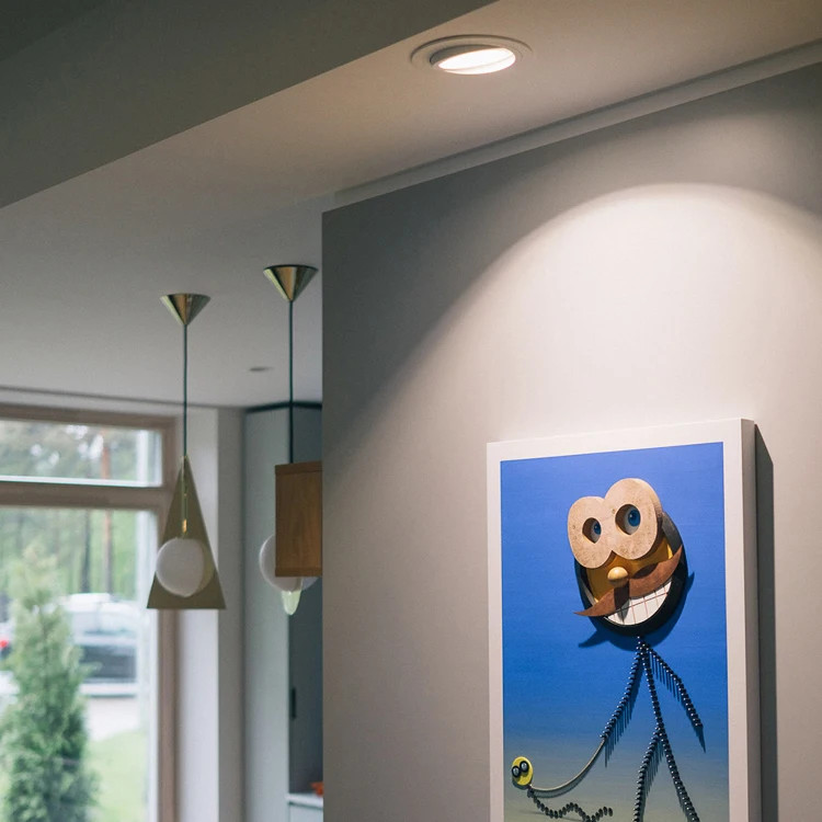 
Interior Design Aluminum Living Room Hotel Aluminum 7w Recessed Led Spotlights Light 