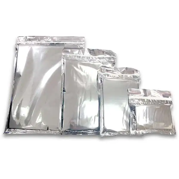 Aluminum Foil Foam Liner Bags Metallic Insulated Mailers Custom Logo Thermal Insulated Silver Self-Seal Mailers