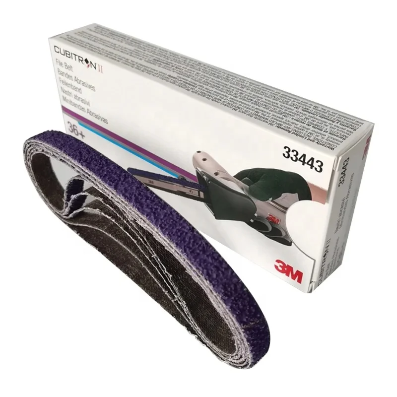 3M 33443 Cubitron  II File Belts 786F ,Sanding Belt  ,12.7*457.5mm 36 +,Zirconia Aluminum Resin File Belt Surface Polishing