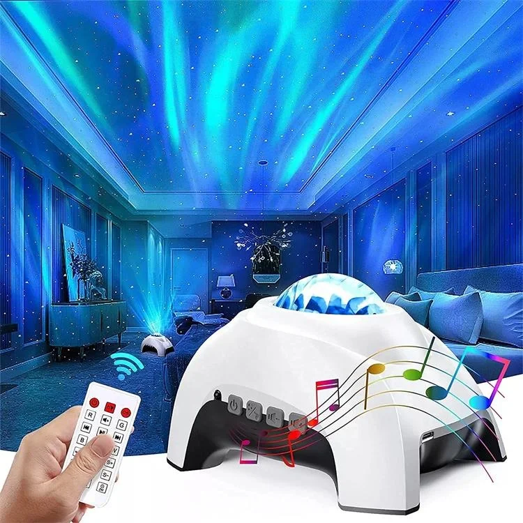 Aurora Projector Baby Star Night Light With Remote Control Laser Starry Star Galaxy Projector