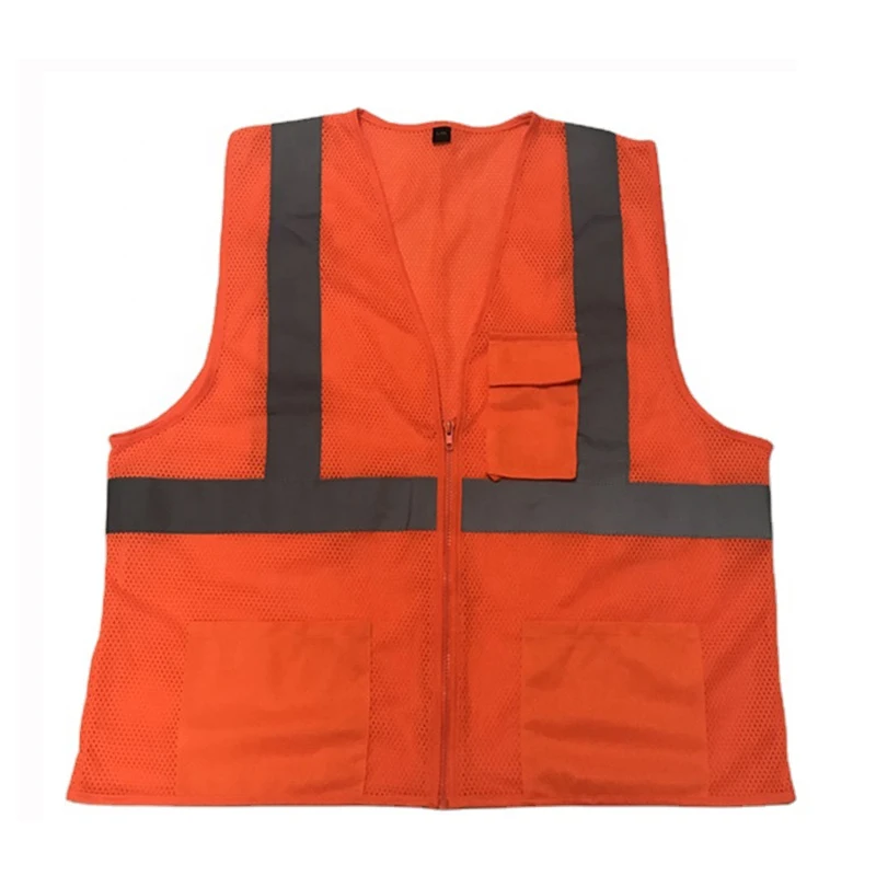 Customizable Logo High Visibility Reflector Construction Work Reflective Safety Vest