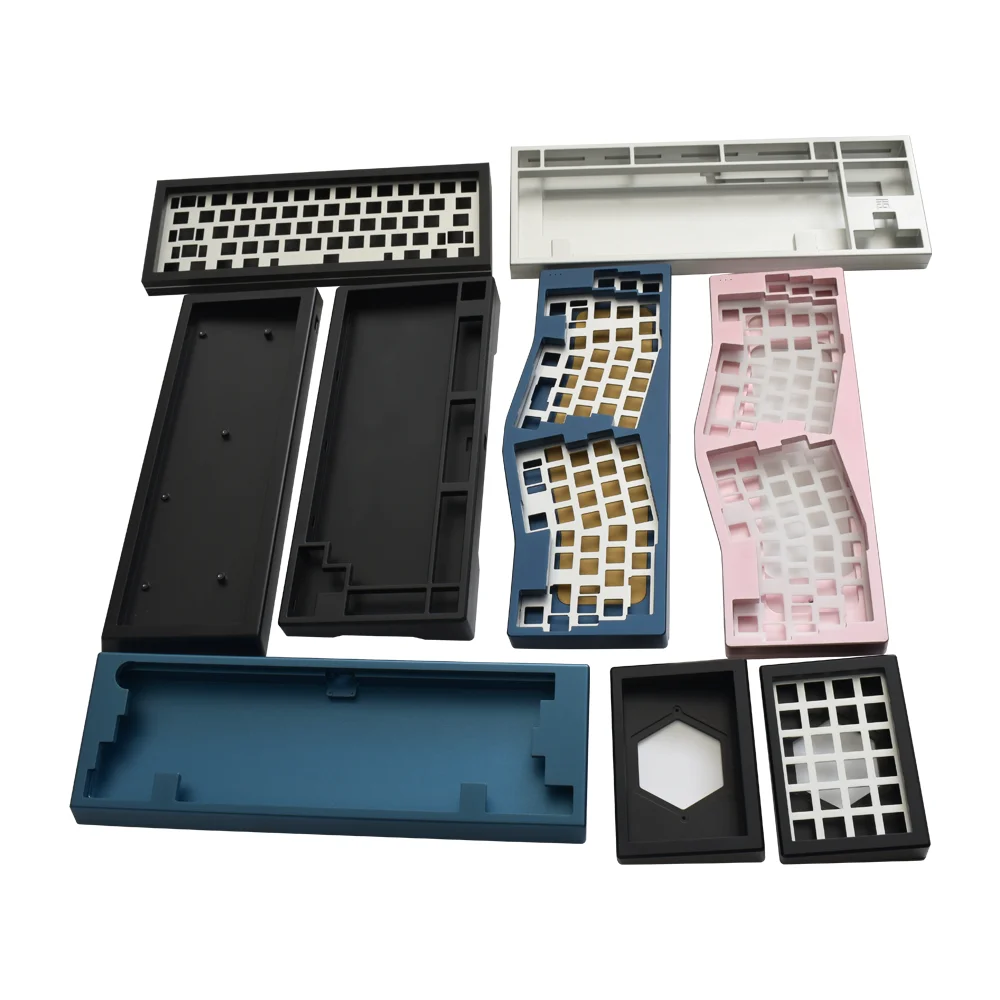 OEM Custom Mechanical Brass Stainless Aluminum Injection Molding Keycaps CNC Machining Keyboard Case