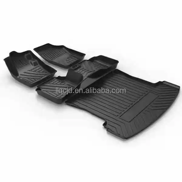 High Quality Custom TPE Rubber Car Foot Mat Universal Rear Trunk Mat Toyota Alfombra Tapetes Para Coches High Customized Floor