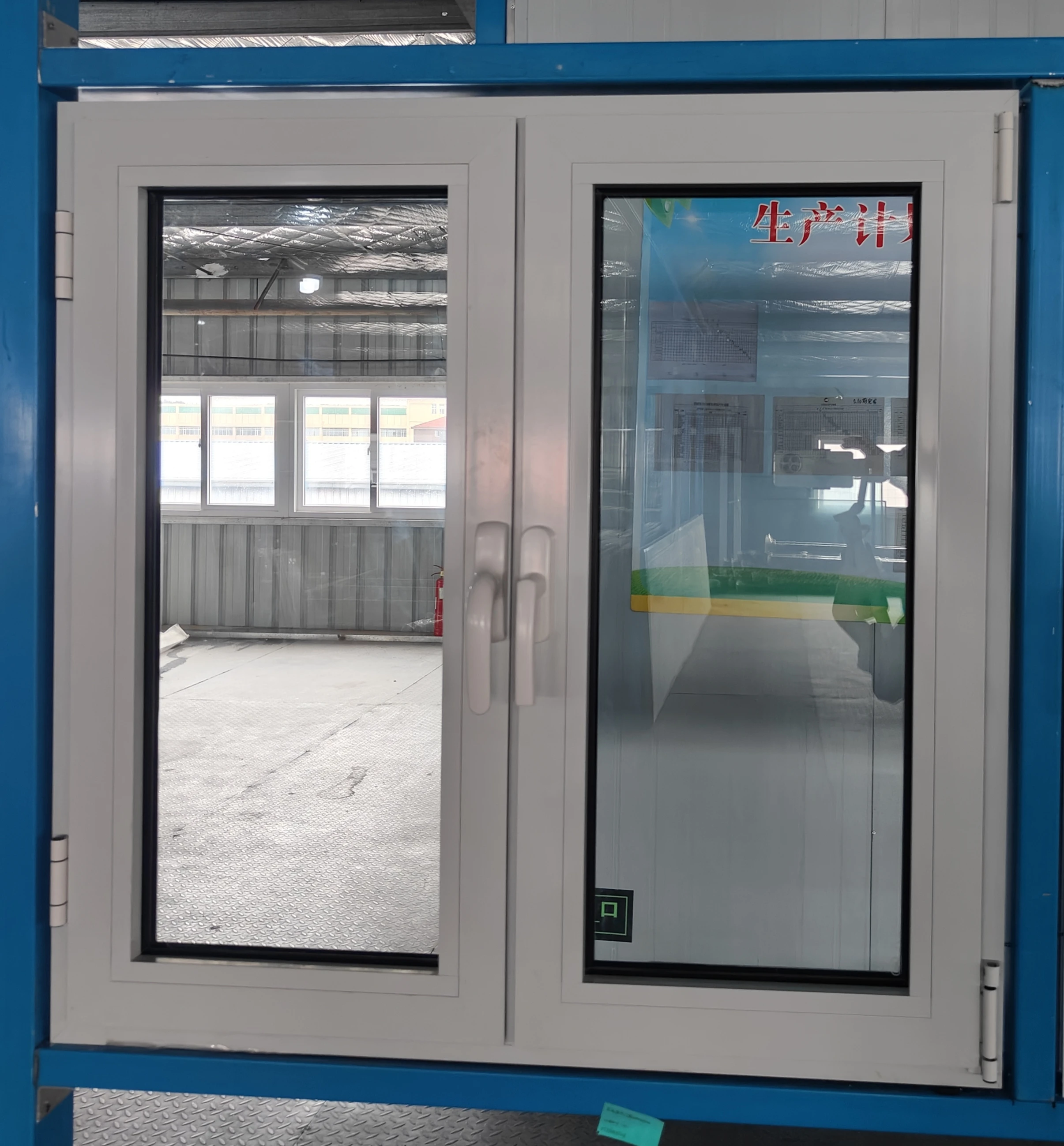 Home Used Balcony Decoration White Corner Butt Joint Glass Window Tilt Turn Bay Window Aluminium Window