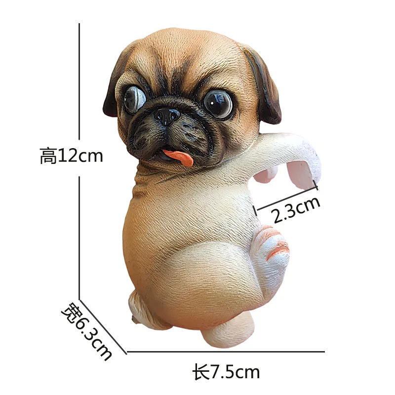 wholesale garden landscaping decoration Resin puppy shiba inu dog flower pot hanging bonsai plant hanger with pot