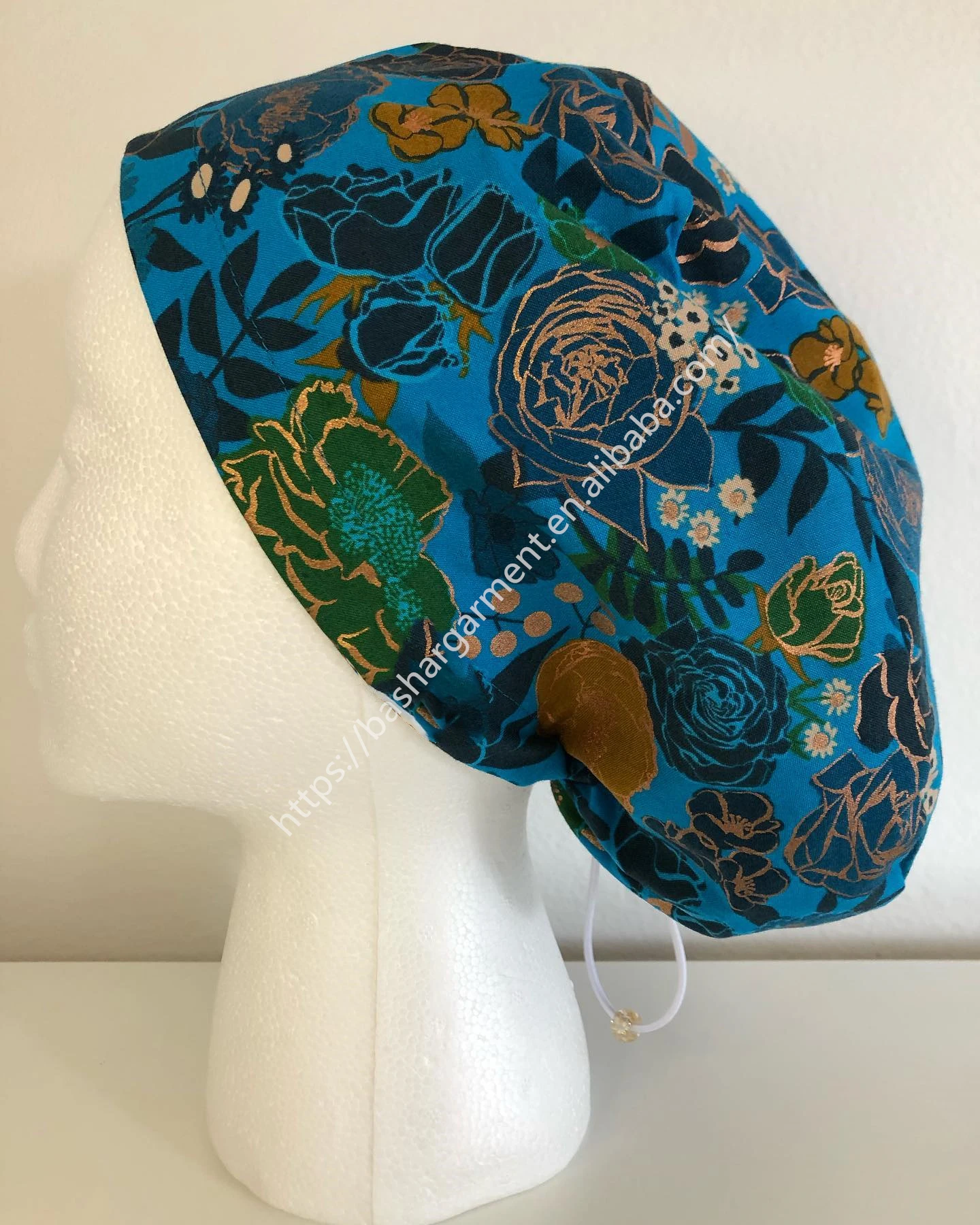 Printing Medical Scrubs hat Doctors Surgical Nurse hats Cotton scrub Pet Vet Buttons Dentist Work Hat