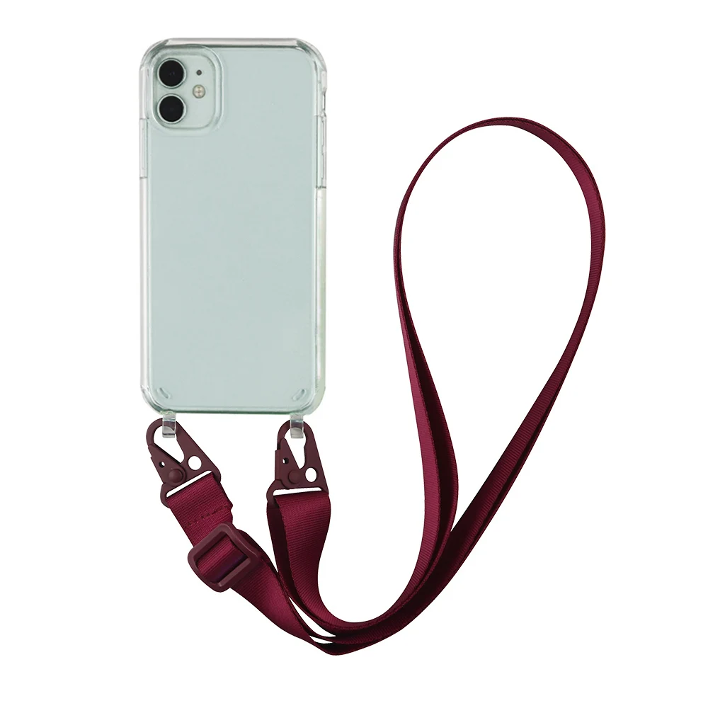 Mobile Phones TPU+PC Case Lanyard Crossbody Neck Strap/Cord/Rope Phone Case For iPhone 14 13 Pro Cell Phone Case With Necklace