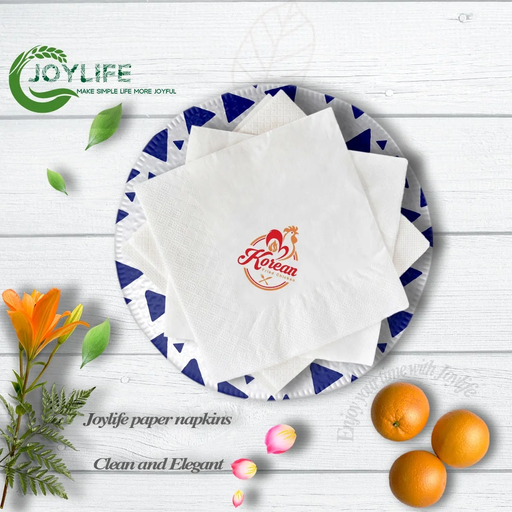 Factory Direct Sale Paper Napkins Personalized Soft Napkin Serviettes De Table Grid Pattern Disposable Napkins