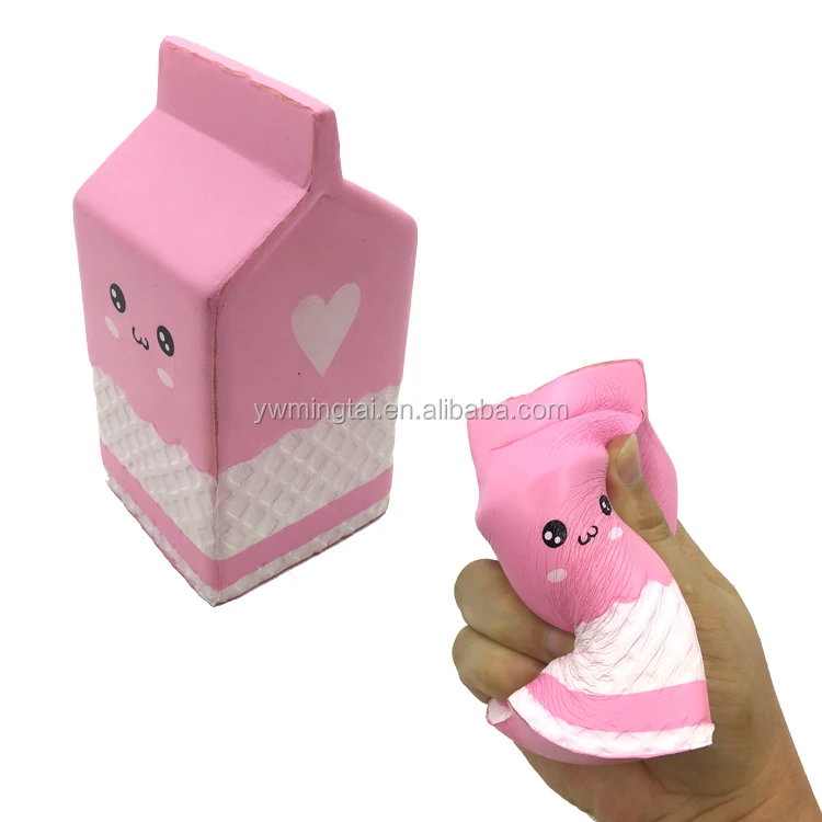 Squishy Milk Box Toys Manufacturer Promotional Cheap High Quality Simulation Squishy Toys  Slow Rising Milk Boxs Toys
