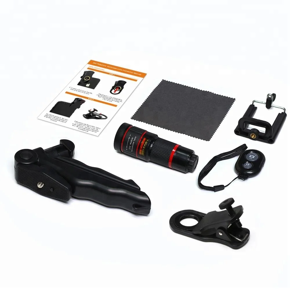 2021 New Arrival Mobile Phone Lens 18X Zoom Telephoto Lens with Tripod and Camera Shutter