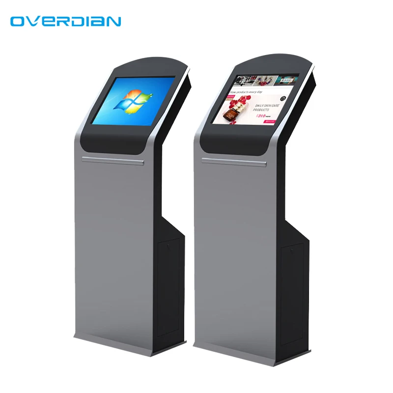 Factory price Hotel Check-In/Out Kiosk Cash Machine Self Service Touchscreen