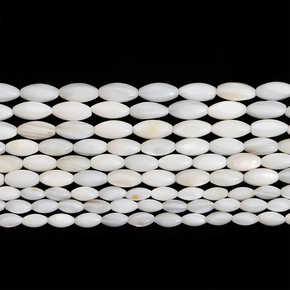 Yiwu Wholesale Loose Beads Fashion Natural Freshwater Shells Beads Oval Beads for Women DIY Bracelet Necklace Making Accessories