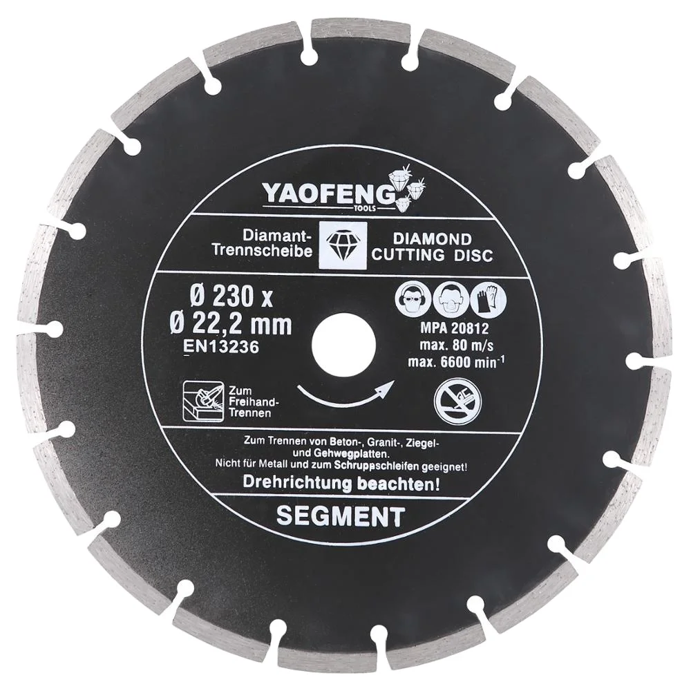 Diamond Saw Blade 230mm 9inch Diamond Cutting Disc for Sandstone