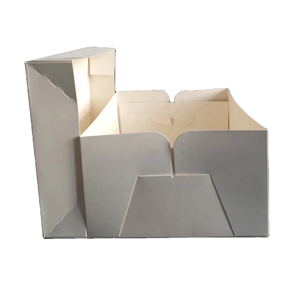 Custom White Bakery Wedding Cake Packing Box with Window Disposable Donut Dessert Boxes Cakes box