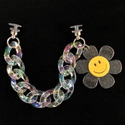 1 Pcs Fashion Jewelry DIY Shoe Decoration Accessories Bling Rhinestone New Sneaker Chains Buckle Croc Shoes Charms For Croc Clog