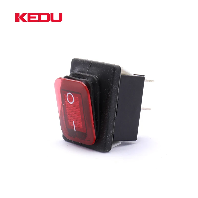 KEDU HY12-15 красного цвета 250V 16A IP65 ВКЛ/ВЫКЛ водонепроницаемый желобковый выключатель с TUV CE