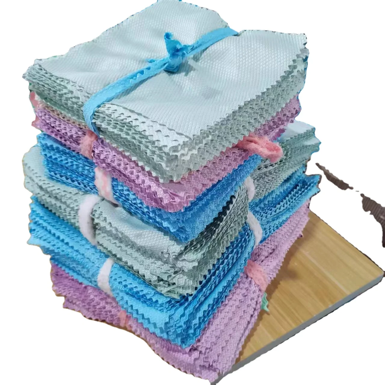 bar kitchen fish scale rags  microfiber cloth for floor window glass cleaning