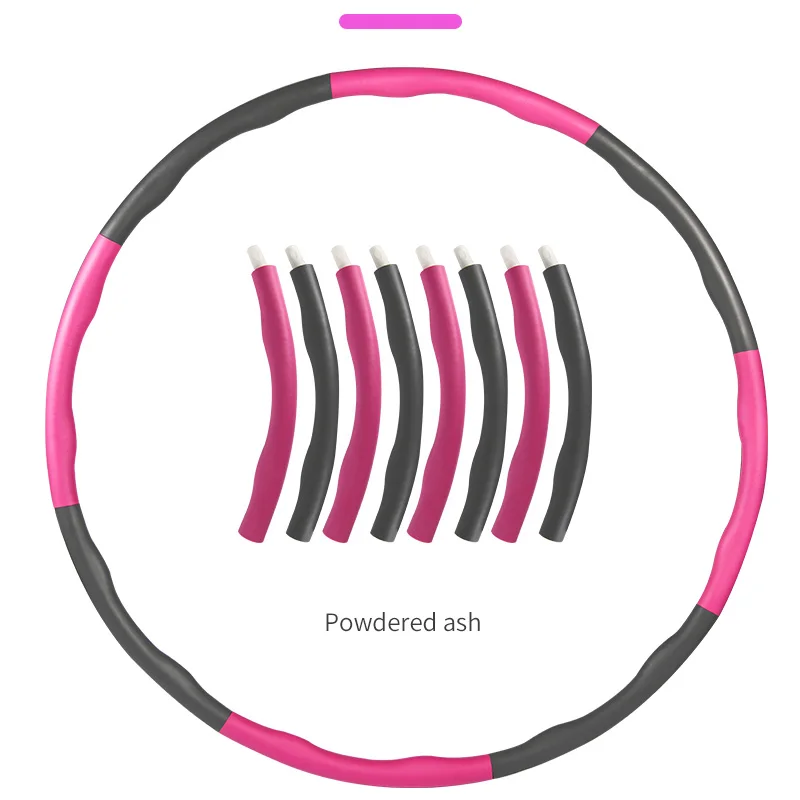 
Hula Detachable Multiple Colour Hoop 8 Knots Digital Weighted Hulas Hoop 1 2kg 