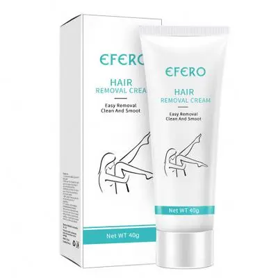 EFERO Hair Removal Cream Painless Removal Depilation Calming Balm Gentle Effective Epilator Delicate Smooth Underarm Leg Arm