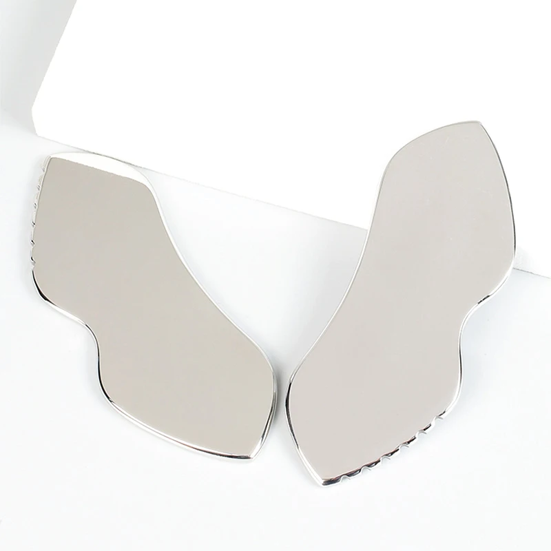 Custom Facial Guasha Board Comb Metal Therapy Body Scraping Massager 304 Stainless Steel Face Gua Sha Tools