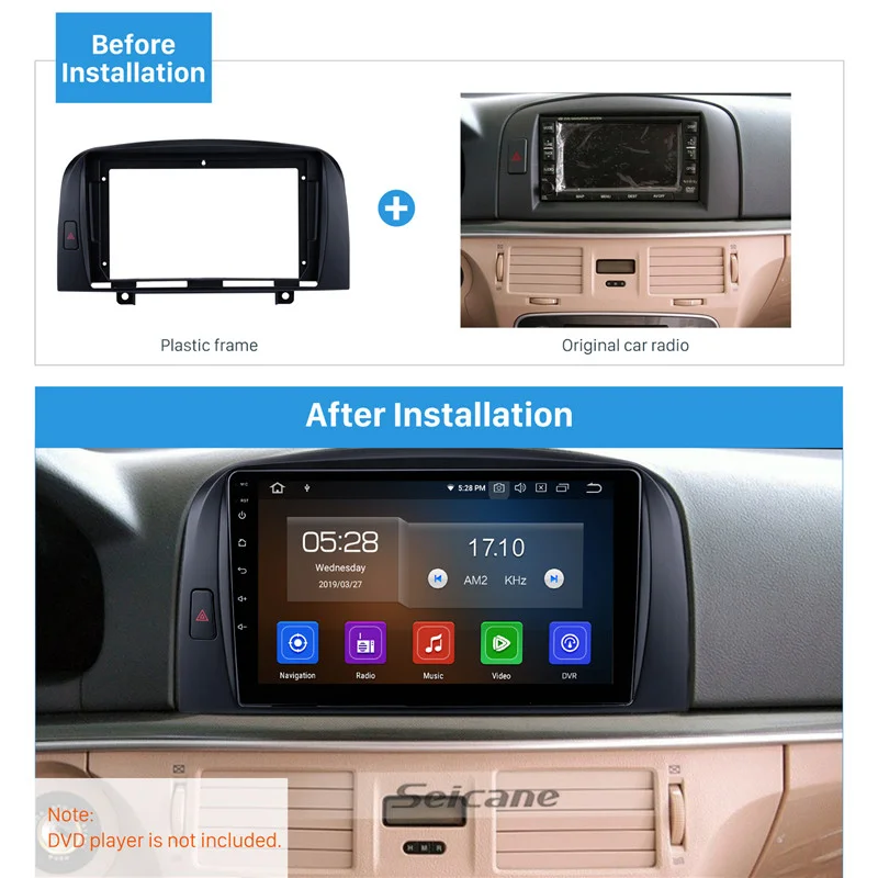 Android Central Control All-In-One Car Large-Screen Intelligent Dvd Car Navigator Suitable For Hyundai 2006 Sonata Nf Frame