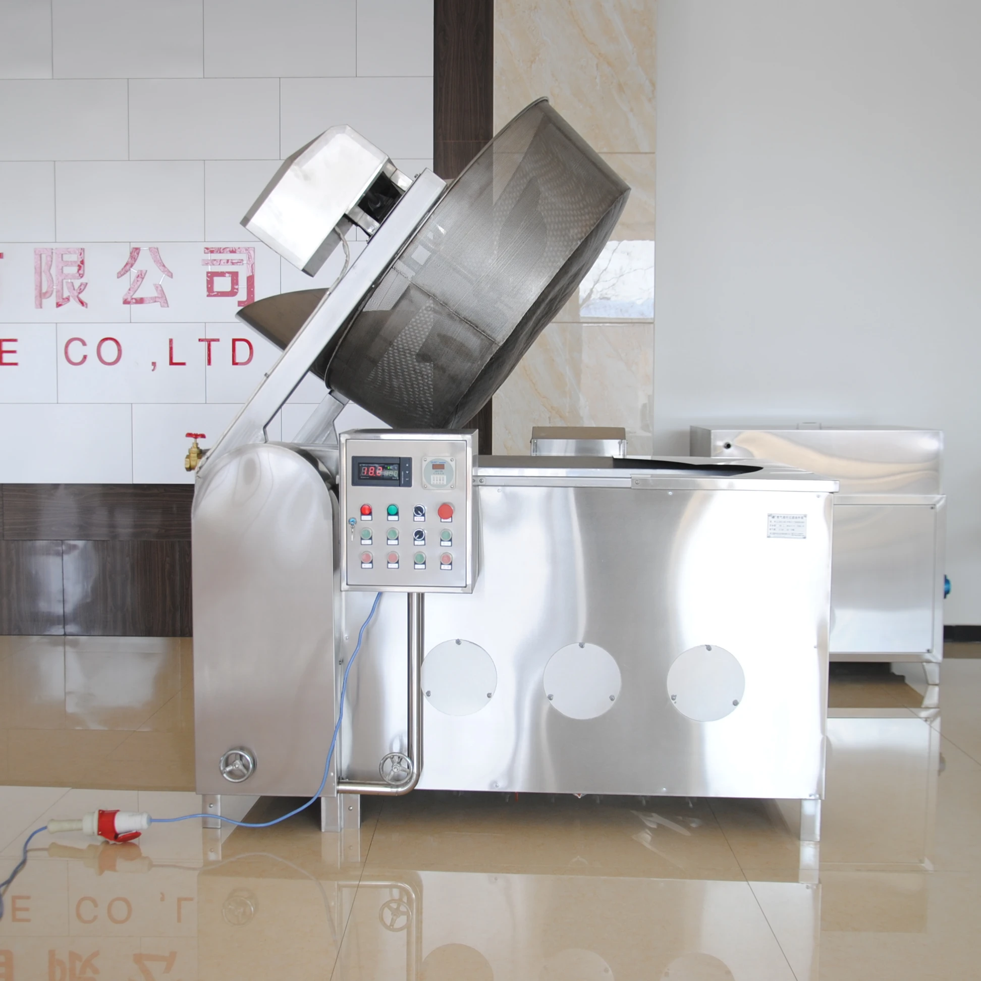 jiali commercial high efficiency fried chicken machine industrial frying machine continuous fryer